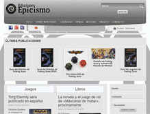 Tablet Screenshot of edicionesepicismo.com